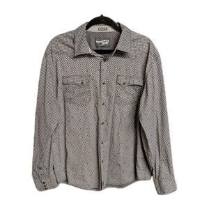 Moonshine Spirit By Brad Paisley Mens Shirt Lg Black Western Pearl Snap Cowboy